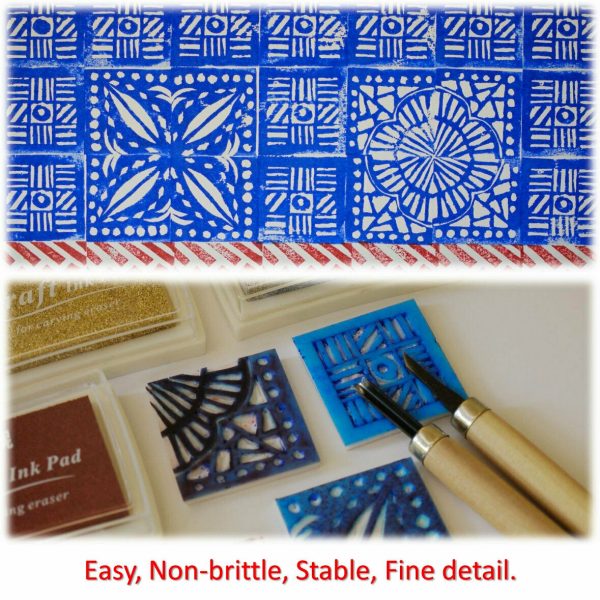 8mm PEEL AWAY LARGE Stamp Carving Block Rubber Craft Craft Ink Stamp  Supplies – Dylistudio